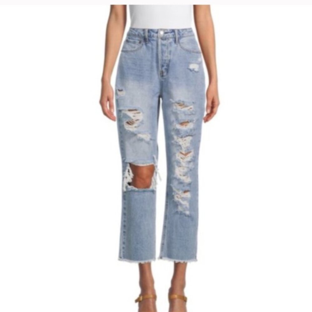 90's Boyfriend jeans size 11 distressed